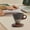 D, variant on Elegant Conical Ceramic Coffee Mug with Wooden Handle & Solid Wood Base – 200 ml Funnel-Shaped Pour-Over Cup, Vintage Coarse Pottery Drinkware Set
