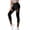 Black, variant on Women's High Waisted Mesh Panel Leggings Stretchy Workout Yoga Pants Athletic Tights
