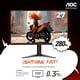 thumbnail image 2 of AOC C27G4ZH 27 Curved Frameless Ultra-Fast Gaming Monitor, FHD 1080p, 0.3ms 280Hz, HDMI/DP, Height Adjustable, 3-Year Zero Dead Pixel Guarantee, Black, Xbox PS5 Switch Compatible, 2 of 5