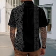 thumbnail image 5 of adaychics Japanese Print Hawaiian Shirts for Men Lapel Short Sleeve Summer Fashion Casual Beach Shirts Daily Wear, 5 of 7