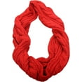 thumbnail image 6 of Womens Thick Ribbed Knit Winter Infinity Circle Loop Scarf, 6 of 6