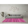 thumbnail image 3 of Ahgly Company Indoor Square Oriental Pink Modern Area Rugs, 3' Square, 3 of 4