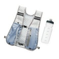 thumbnail image 4 of QccHieUs Hiking Vest Hydration Pack with 500ml Water Bottle 30x36cm for Sport Camping Light Blue, 4 of 9