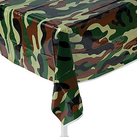 Camo Print Tablecover - Party Supplies - 1 Piece
