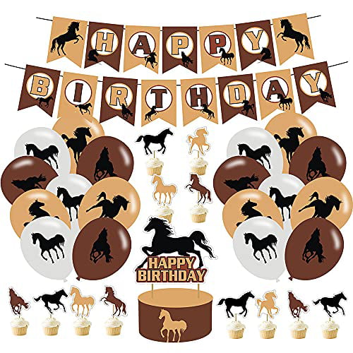 Horse and Pony Lunch Napkins 16 Pack Girl Boy Adult Birthday Decorations 