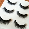 thumbnail image 3 of Happydeer 3Pairs Natural Thick 3D False Eyelashes Makeup Fake Cross Eye Lashes Extensions, 3 of 13