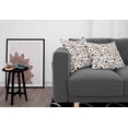 thumbnail image 3 of Ambesonne Romantic Throw Pillow Cover 2 Pack, Love Heart Swirls Dots, 20", Dark Brown and White, 3 of 7
