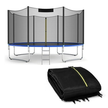 Topcobe Trampoline Replacement Protection Enclosure Net with Zipper, Outdoor Trampoline Accessories-12 ft