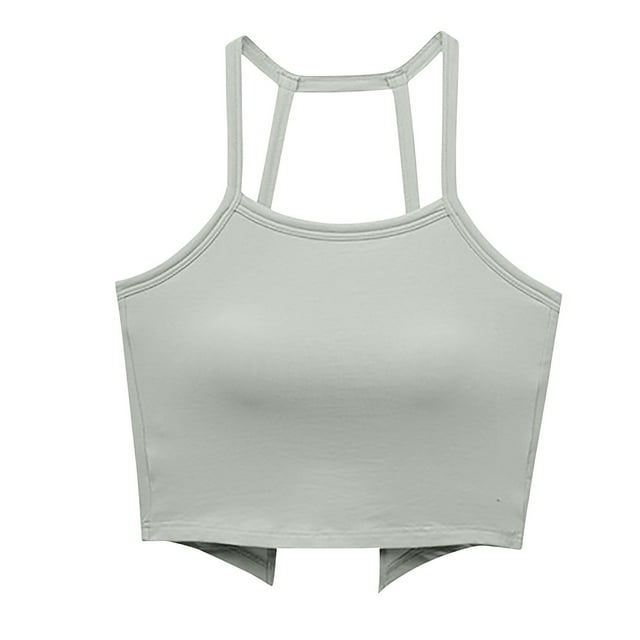 Bra for Women with Halter Neck, Removable Pads, Seamless Backless Design, Stretch Polyester Fabric, Body-Conforming Fit, for Daily Wear