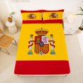 thumbnail image 5 of Manfei Spain Flag Queen Sheets,Red Yellow Queen Sheet Sets,4-Piece,1 Flat Sheet, 1 Fitted Sheet and 2 Pillowcases, 5 of 6