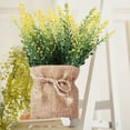 thumbnail image 6 of Artificial Plants Artificial Plant in Pots Mini Potted Flowers Plant in Cloth for Home Decor Party Wedding Garden Table Office Patio Decoration, 6 of 9
