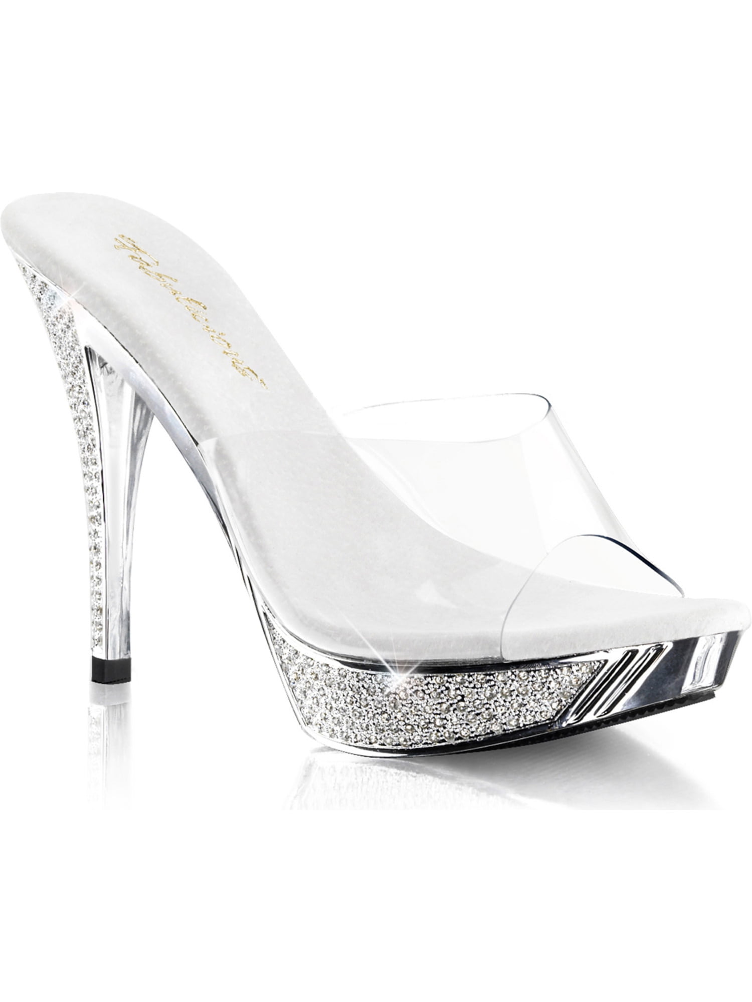 clear evening shoes