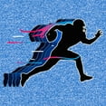thumbnail image 2 of Boy's Lost Gods Football Player Sprint Silhouette Pink  Performance Graphic Tee Royal Blue Heather Small, 2 of 4