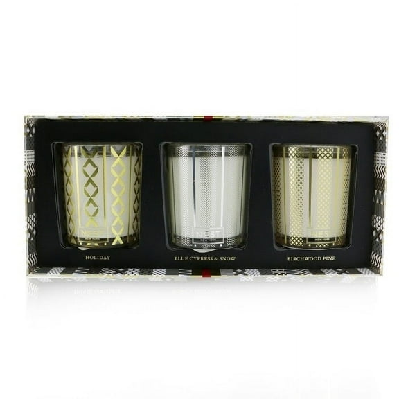 Nest - Festive Votive Trio Candles Coffret: Holiday, Birchwood Pine, Blue Cypress & Snow(3x57g/2oz)
