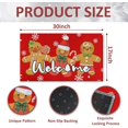thumbnail image 3 of Candy Gingerbread Christmas Doormat, Christmas Decorations for Home Entrance Rug Decorative Welcome Door Mat Winter Xmas Decor for Home Indoor Outdoor 17 x 30 Inch (Gingerbread), 3 of 6
