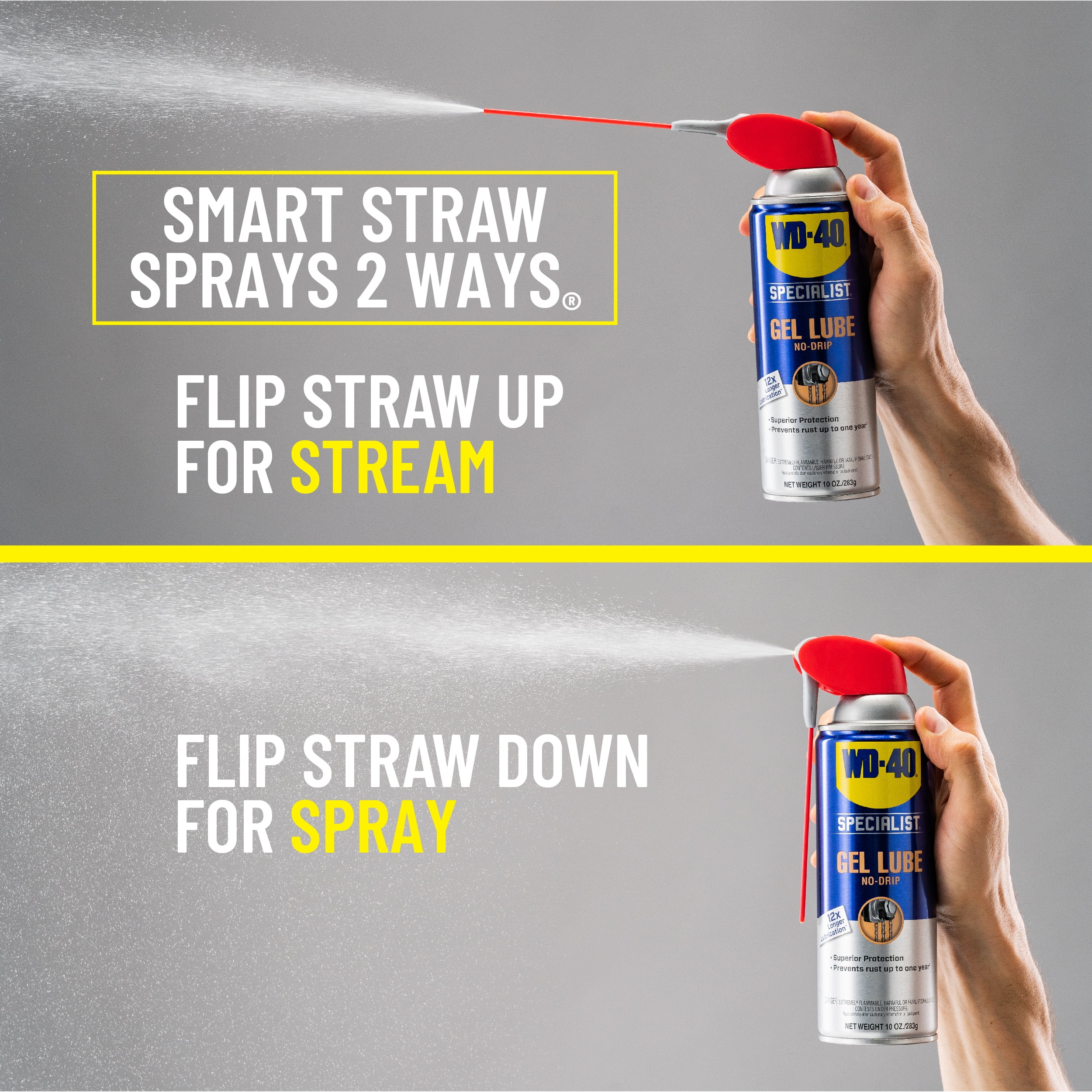 (6 pack) WD-40 Specialist No-Drip Gel Lubricant, 10 oz