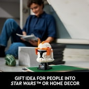 LEGO Star Wars Clone Commander Cody Helmet 75350 Collectible Building Set - Featuring Details, Office Decor Display Model for Adults, The Clone Wars Collection Memorabilia and Gift Idea