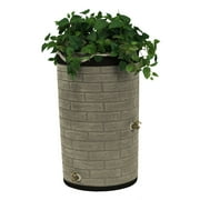 Good Ideas Impressions Downton 50 Gallon Rain Saver - Darkened Ribs - Sandstone