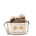 thumbnail image 1 of Pre-Owned Horsebit 1955 Bucket Crossbody Bag Leather and GG Canvas Small By Rebag, 1 of 7