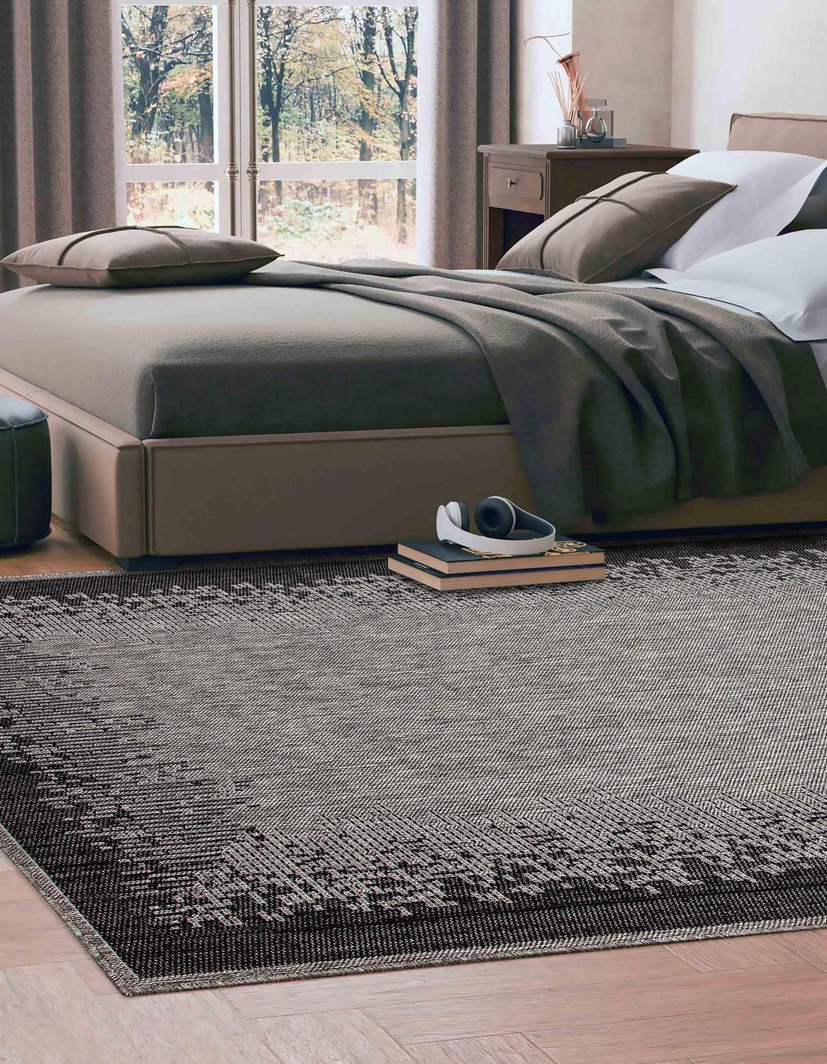ECARPET Edge Contemporain/Moderne Tapis pour salon, chambre, salle à manger, entrée, couloir et plus encore.