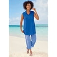 thumbnail image 2 of Woman Within Plus Size Sleeveless Polo Tunic, 2 of 5