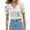 e-White, variant on QHFBli Women's Dressy Business Casual Blouses Silk Puff Sleeve Tops Summer Outfits V Neck Pleated Work Shirts 2026