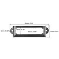 thumbnail image 2 of Unique Bargains 60x17mm Drawer Tag Label Metal Label Holder File Tag Frames Black 10 Pack, 2 of 6