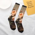 thumbnail image 6 of Bingfone Compression Socks for Women and Men Long Socks for Running Athletic Cycling Nurse-Vintage Peonies Rustic Charm, 6 of 8