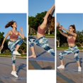 thumbnail image 6 of Seagull Women Pants: High Waist Capris Not See-Through Printed Leggings,for Running, Fitness, Yoga, 6 of 6