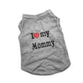thumbnail image 4 of Camiseta sin mangas para perro perfecl I love mommy xs gris, 4 of 8