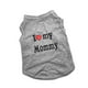 thumbnail image 4 of Camiseta para perro Fernando I Love Mommy XS Gris, 4 of 8
