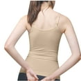 thumbnail image 4 of Lindreshi Camisole Tops for Women 2024 Women's Solid Color Shaping and Belly Tightening Seamless Body Strap Round Neck Vest, 4 of 5