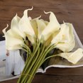 thumbnail image 3 of Wdftyju Ramo de novia de 20 piezas Calla, látex, sensación Real, flor, leche, blanco Wdftyju 9hn4ac0xa1ud6D02, 3 of 6