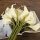 thumbnail image 3 of Ramo Novia 20 Piezas Calla Látex Sensación Real Leche Blanco, 3 of 8