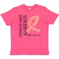 thumbnail image 3 of Inktastic Childhood Cancer Awareness- Fight, Care, Cure Youth T-Shirt, 3 of 5