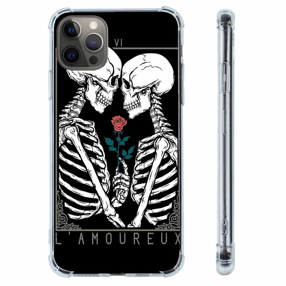 Skull Lovers Case for iPhone 11 Pro Max,Aesthetic Art Design Pattern Soft TPU Bumper Case Cover