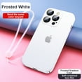 thumbnail image 1 of SaniMore Case for iPhone 14 Pro 6.1" 2022, All-inclusive Lens Flim Dustproof Anti-scratch Frosted PC Backplane Detachable Wrist Strip Gradient Slim Lightweight Shockproof Case, White, 1 of 7