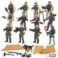 thumbnail image 2 of JOYIN 16 Pcs Military Toy Soldiers Playset, Army Men Figures with 12 Army Ranger Action Figures and Weapon Gear Accessories Military Combat Toys, 2 of 6