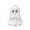 White, variant on White Ghost LED Lighted Resin Sculptures Set, Hear See Speak No Evil Design, Cute Spooky Ornament for Halloween Tiered Tray Mantel Shelf, Festive Home Tabletop Decoration