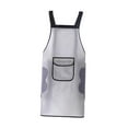 thumbnail image 1 of Delantal de cocina para hornear, impermeable, resistente al aceite, para lavar platos y limpieza a mano. Blanco, 1 of 9