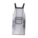 thumbnail image 1 of Delantal de cocina para hornear, impermeable, resistente al aceite, para lavar platos y limpieza a mano. Blanco, 1 of 9