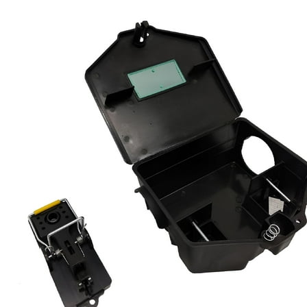 FACEGA Rat Bait Box-Large Rat & Mouse Bait Station For Poison Grain