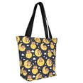 thumbnail image 2 of KLL Tote Bag for Women Moon Bear Print Shopping Grocery Reusable Bags for Office School Shopping Travel, 2 of 6