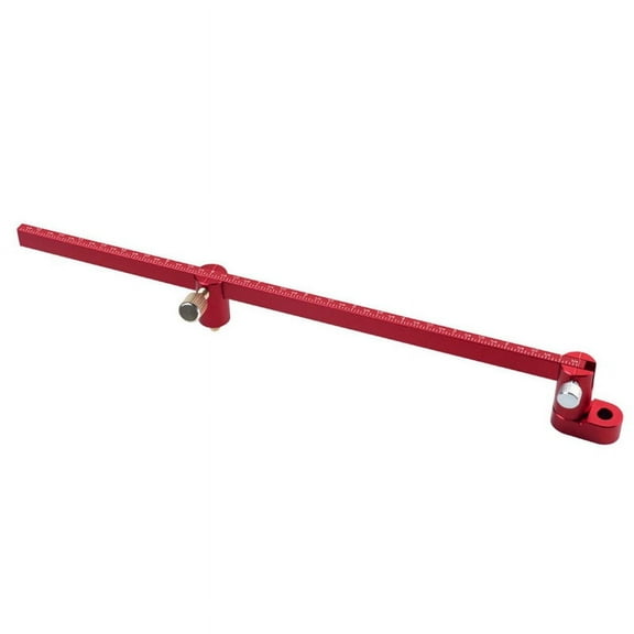 Adjustable Drawing Circle Ruler,Aluminum Compass Scribe Center Finder,Woodworking Fixed-Point Circle Line Gauge Inch