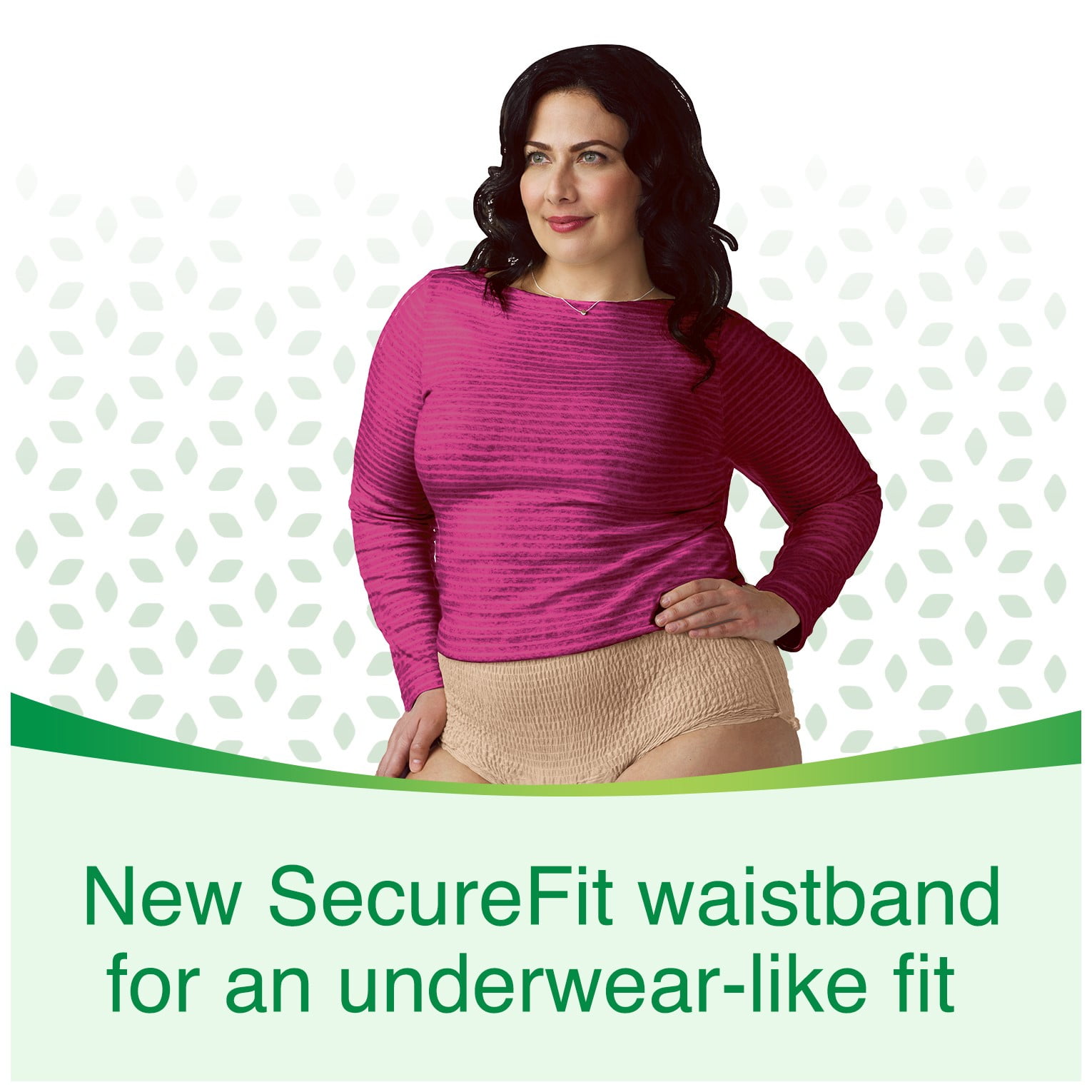 Depend FIT-FLEX Incontinence Underwear for Women, Maximum Absorbency, S, Tan 60 ct