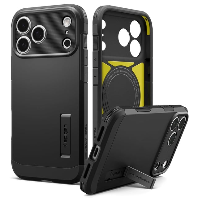 Funda Spigen Tough Armor T MagFit para iPhone 17 Pro, color negro