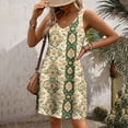 thumbnail image 3 of Women Sundress with Pockets 2025 Funny Floral Print Baggy Sleeveless A-line Dress Flowy Casual Tank Dresses for Beach, 3 of 5