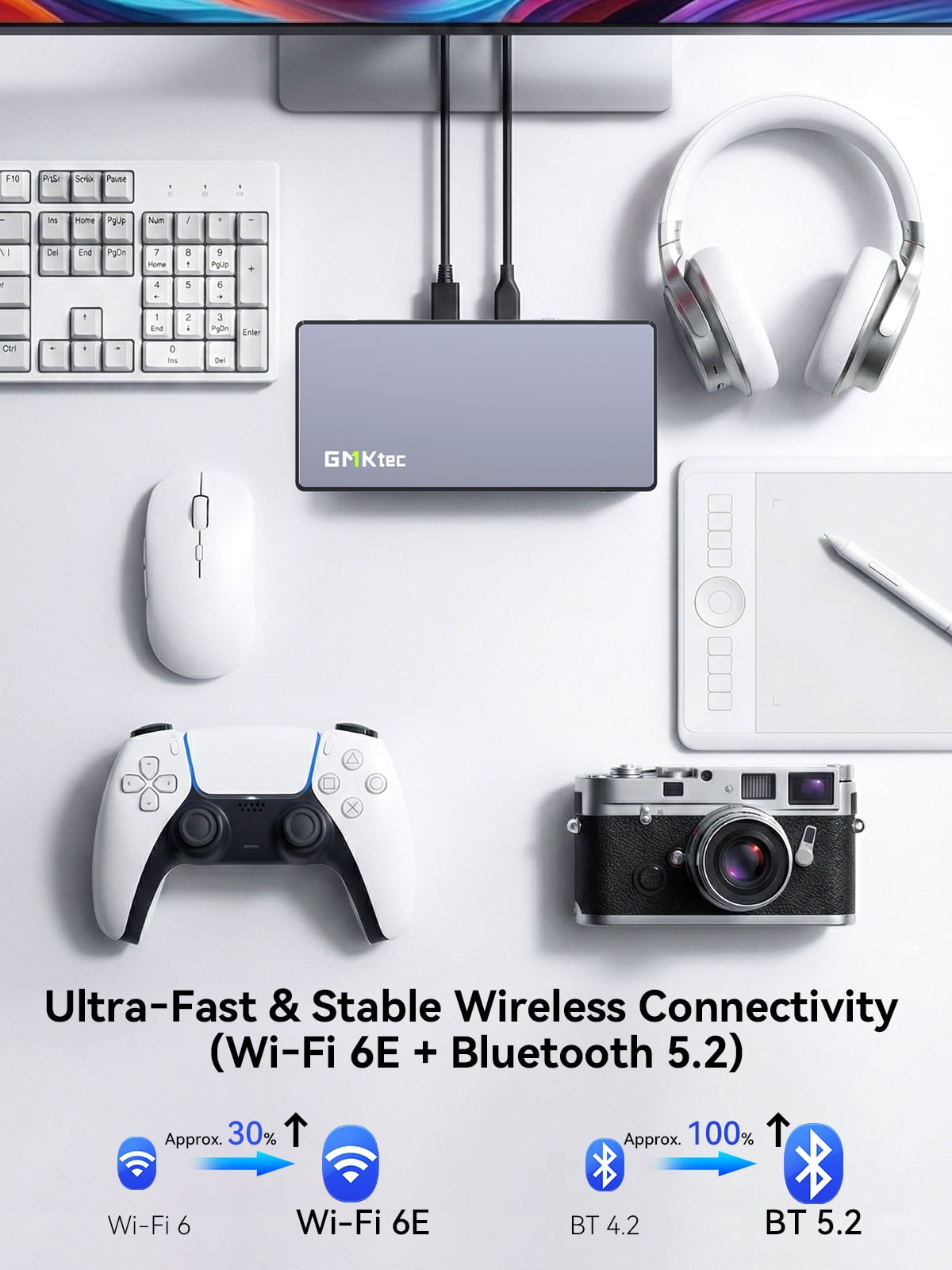 GMKtec NucBox K13 Mini PC Intel Core Ultra 7 256V, 16GB LPDDR5X, 1TB SSD, 5GbE LAN, Dual USB4, Mini Desktop Computer