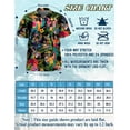 thumbnail image 4 of Netecom Party Parrots Hawaiian Shirt for Men, Tropical Style, Button Down Summer Beach Short Sleeve, S-5XL, 4 of 6