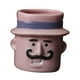 thumbnail image 3 of Maceta pequeña de cerámica con diseño de dibujos animados, ideal como regalo de inauguración de la casa. Hombre rosa, 3 of 8